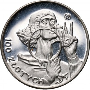 III RP, kopia monety próbnej 100 złotych 1925, Mikołaj Kopernik