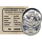 III RP, kopia monety próbnej 100 złotych 1925, Mikołaj Kopernik