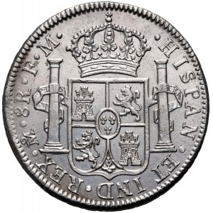 Mexico, Charles IV, 8 Reales 1793 Mo-FM, Mexico City