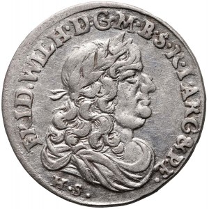Nemecko, Brandenbursko-Prusko, Fridrich Viliam, šestipence 1679 HS, Königsberg