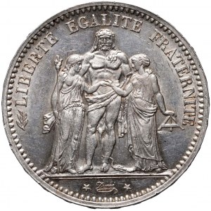 Francie, 5 franků 1873 A, Paříž