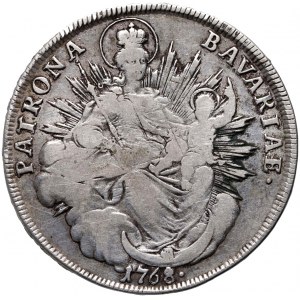 Nemecko, Bavorsko, Maximilian III Joseph, thaler 1768, Mníchov