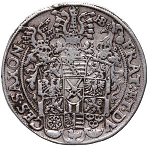 Niemcy, Saksonia, Krystian II, Jan Jerzy I i August, talar 1594 HB, Drezno
