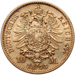 Germany, Prussia, Wilhelm I, 10 Mark 1873 A, Berlin