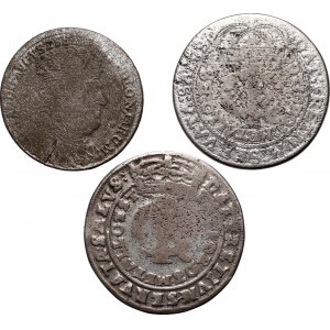 Polska Królewska, zestaw 3 monet (2 x tymf + efraimek)