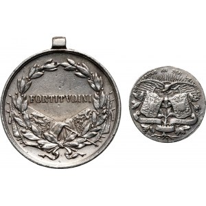 Österreich, Franz Joseph I. und Karl I., Satz von 2 Medaillen