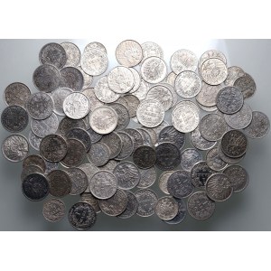 Niemcy, Cesarstwo, 1/2 i 1 marka, duży zestaw monet
