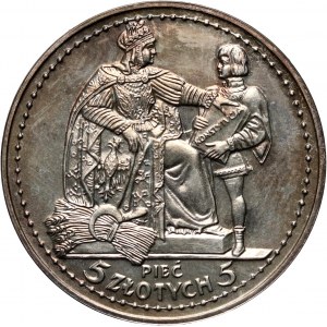 III RP, 5 złotych 1925, Konstytucja, Kremnica, KOPIA, Parchimowicz