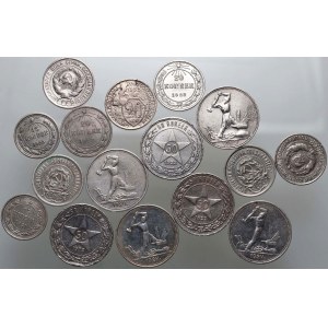 Rosja, ZSRR, zestaw 16 monet