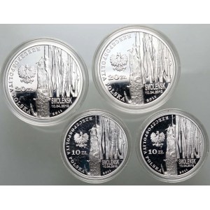 III RP, zestaw 4 monet kolekcjonerskich, 2 x Skrzypek, 2 x Smoleńsk