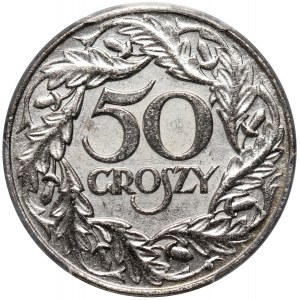 Generálne riaditeľstvo, 50 groszy 1938, Varšava, poniklované železo