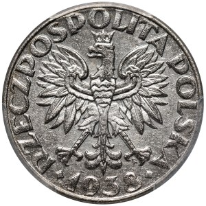 Generální ředitelství, 50 grošů 1938, Varšava, poniklované železo