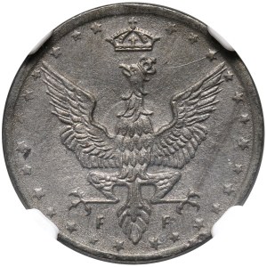 Königreich Polen, 5 fenig 1917 F, Stuttgart