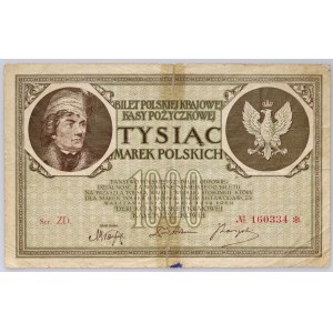 II RP, 1000 marek polskich 17.05.1919, Ser. ZD