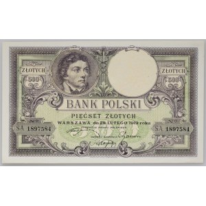 II RP, 500 Zloty 28.02.1919, S.A. Serie.
