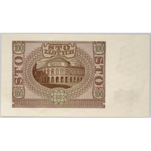 Generalna Gubernia, 100 złotych 1.03.1940, seria B, falsyfikat Związku Walki Zbrojnej