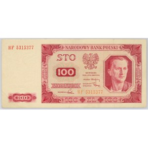 PRL, 100 złotych 1.07.1948, seria HF