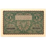 II RP, 5 polnische Marken 23.08.1919, Serie II-BR, Sammlung Lucow