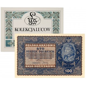 II RP, 100 marek polskich 23.08.1919, seria IG-V, kolekcja Lucow