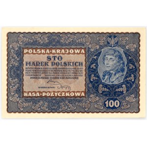 II RP, 100 polnische Mark 23.08.1919, Serie IG-V, Sammlung Lucow