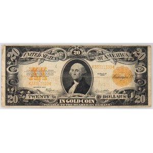 Vereinigte Staaten von Amerika, $20 1922, Gold Zertifikat
