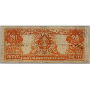 Spojené štáty americké, $20 1922, zlatý certifikát