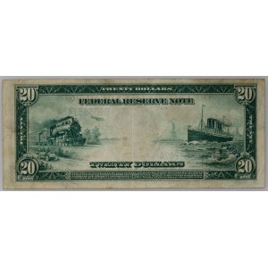 USA, 20 Dollars 1914, series B