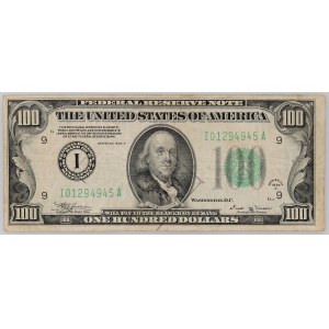 USA, Federal Reserve Note - Minneapolis, 100 Dollars 1934