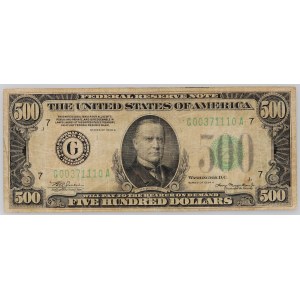 Spojené Štáty Americké, 500 dolárov 1934, G-Chicago