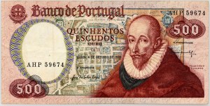Portugalia, 500 escudos 4.10.1979, seria AHP