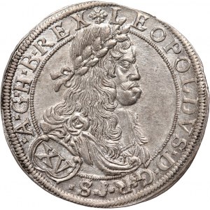 Österreich, Leopold I., 15 krajcars 1664 CA, Wien