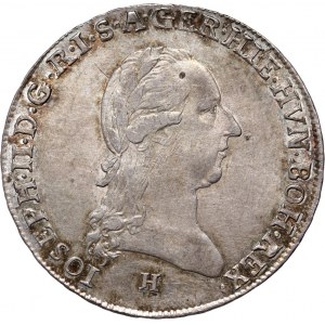 Austria, Niderlandy, Józef II, 1/4 kronenthaler 1788 H, Günzburg