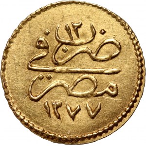 Egipt, Abdulaziz, 5 Qirsh AH1277/12 (1871)