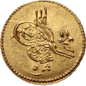 Ägypten, Abdulaziz, 5 qirsh AH1277/12 (1871)