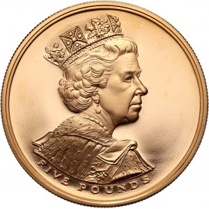 Spojené království, Elizabeth II, £5 2002, Queen's Golden Jubilee