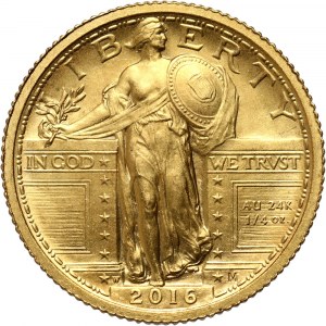 Stany Zjednoczone Ameryki, 1/4 dolara 2016 W, Standing Liberty Quarter Centennial