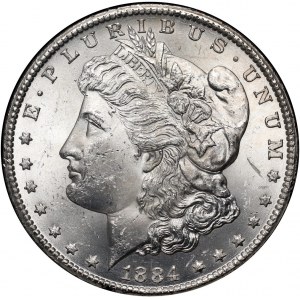Spojené státy americké, Dollar 1884 CC, Carson City, Morgan