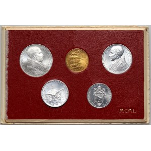 Vatican, Pius XII, set of 5 coins from 1950
