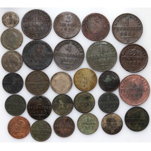 Nemecko, Prusko, 19. storočie, súbor 28 mincí