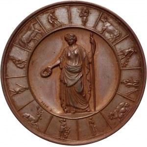 Nemecko, Prusko, Fridrich Viliam IV., medaila z roku 1845, Za zásluhy v poľnohospodárstve