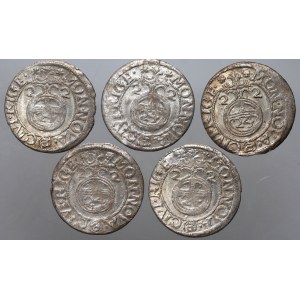 Riga, Gustav II Adolf, half-track 1622, set of 5 pieces