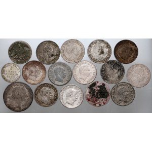 Nemecko, Prusko, 18.-19. storočie, súbor 16 mincí z rokov 1767-1868