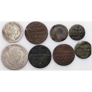 Germany, set of 8 coins from 1742-1816