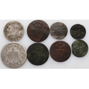 Germany, set of 8 coins from 1742-1816