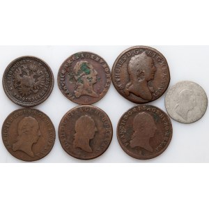Österreich, 18.-19. Jahrhundert, Satz von 7 Münzen