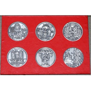 PRL, Korski, PTAiN royal series, set of 6 medals: Konrad Mazowiecki, Władysław Laskonogi, Henryk II Pobożny, Bolesław V Wstydliwy, Henryk IV Probus, Władysław III Warneńczyk