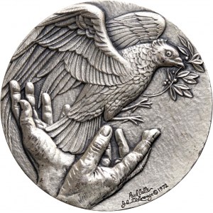 Stany Zjednoczone Ameryki, medal Richard Nixon, Podróż dla pokoju, 1972, srebro
