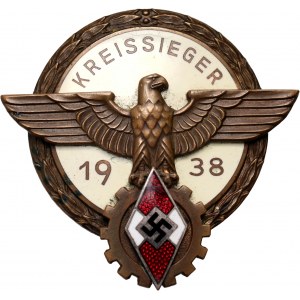 Německo, Třetí říše, odznak z roku 1938, Kreissieger