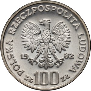 People's Republic of Poland, 100 gold 1982, Stork