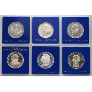 PRL, Satz von 6 Münzen 1975-1978